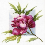"Лиловый пион" по рисунку А.Майской