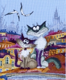 "Кошачьи нежности" по рисунку А. Майской