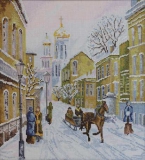  "Зимняя улочка" по картине И.Морозова